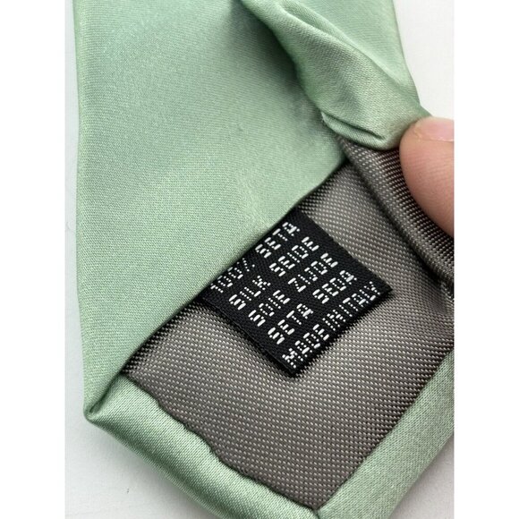 Dolce & Gabbana Made in Italy Men's Silk Neck Tie Mint Green - Picture 5 of 6